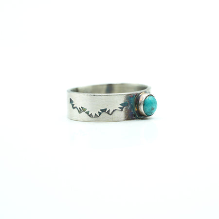Zuni Turquoise ring in Sterling Silver