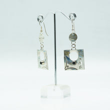 Load image into Gallery viewer, Zuni Kokopelli Earrings With Black Onyx in Sterling Silver
