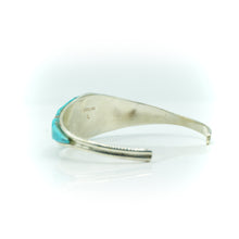 Load image into Gallery viewer, Navajo Sterling Silver Turquoise &amp; Spiny Oyster Inlay  Bracelet
