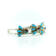 Load image into Gallery viewer, Zuni Mosaic inlay 925 Silver bracelet
