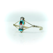 Load image into Gallery viewer, Zuni Multi-Stone Maiden Bracelet in Sterling Silver
