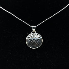 Load image into Gallery viewer, Zuni Sterling Silver Man in the Maze Pendant
