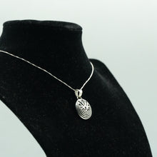 Load image into Gallery viewer, Zuni Sterling Silver Man in the Maze Pendant
