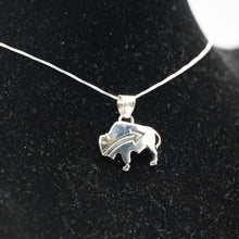 Load image into Gallery viewer, Zuni Buffalo Pendant in Sterling Silver
