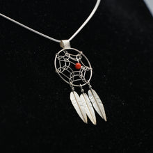 Load image into Gallery viewer, Zuni Dreamcatcher Pendant in Sterling Silver
