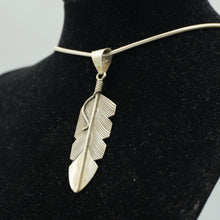 Load image into Gallery viewer, Zuni Sterling Silver Feather Pendant
