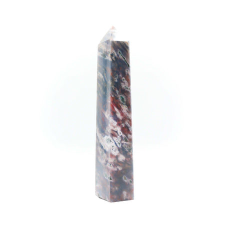 Red Moss Agate Tower