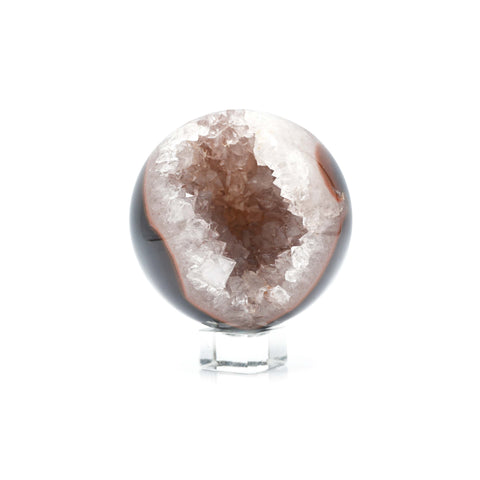 Brown Agate Geode Sphere