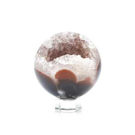 Brown Agate Geode Sphere