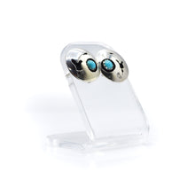 Load image into Gallery viewer, Zuni Turquoise Earrings in 925 Silver
