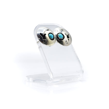 Zuni Turquoise Earrings in 925 Silver