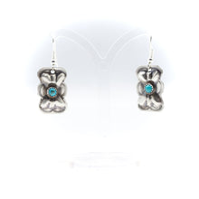 Load image into Gallery viewer, Navajo Turquoise Earrings Sterling Silver
