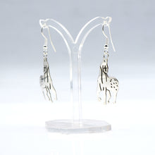 Load image into Gallery viewer, Navajo Sterling Silver Horse Earrings with Cross Detail
