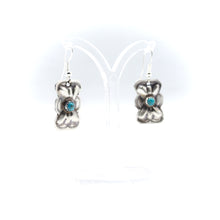 Load image into Gallery viewer, Navajo Turquoise Earrings Sterling Silver
