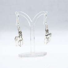 Load image into Gallery viewer, Navajo Sterling Silver Horse Earrings with Cross Detail
