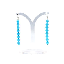 Load image into Gallery viewer, Navajo Turquoise Earrings Sterling Silver
