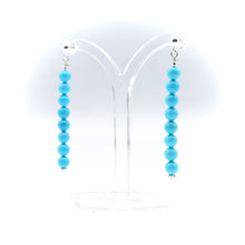 Load image into Gallery viewer, Navajo Turquoise Earrings Sterling Silver
