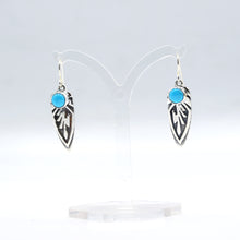 Load image into Gallery viewer, Navajo Turquoise Earrings Sterling Silver
