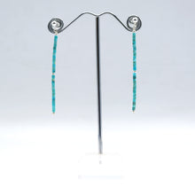 Load image into Gallery viewer, Navajo Turquoise Earrings Sterling Silver
