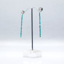 Load image into Gallery viewer, Navajo Turquoise Earrings Sterling Silver
