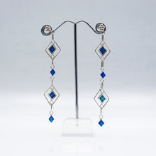 Load image into Gallery viewer, Zuni Synthesized Opal Earrings in 925 Silver
