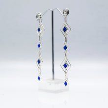 Load image into Gallery viewer, Zuni Synthesized Opal Earrings in 925 Silver
