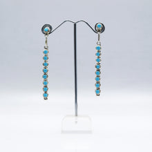 Load image into Gallery viewer, Zuni Turquoise Earrings Sterling Silver
