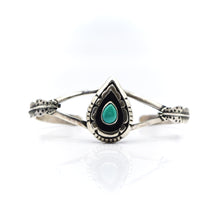 Load image into Gallery viewer, Navajo turquoise Overlay Sterling Silver bracelet
