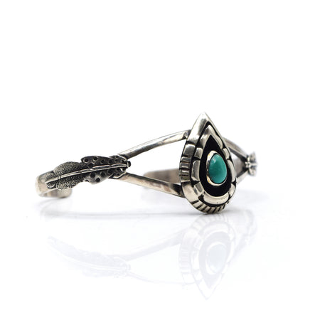 Navajo turquoise Overlay Sterling Silver bracelet