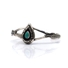 Load image into Gallery viewer, Navajo turquoise Overlay Sterling Silver bracelet

