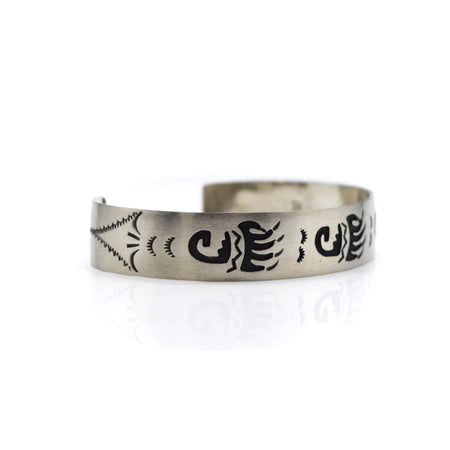 Navajo Bear Paw  Silver Bracelet
