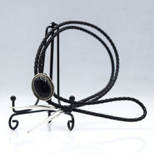 Load image into Gallery viewer, Black Onyx Bolo Tie
