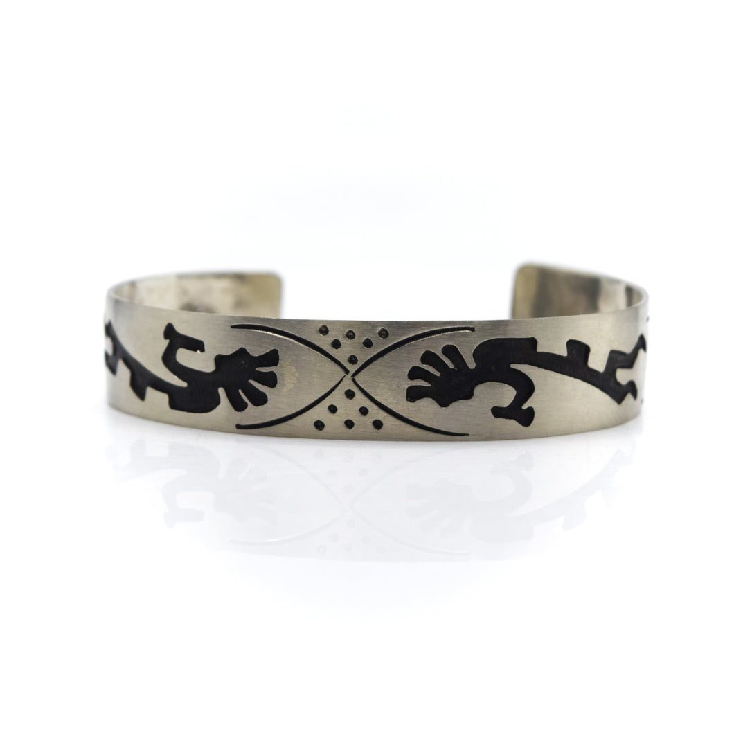 Navajo Kokopelli Sterling Silver Bracelet