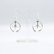 Load image into Gallery viewer, Navajo Turquoise Earrings Sterling Silver
