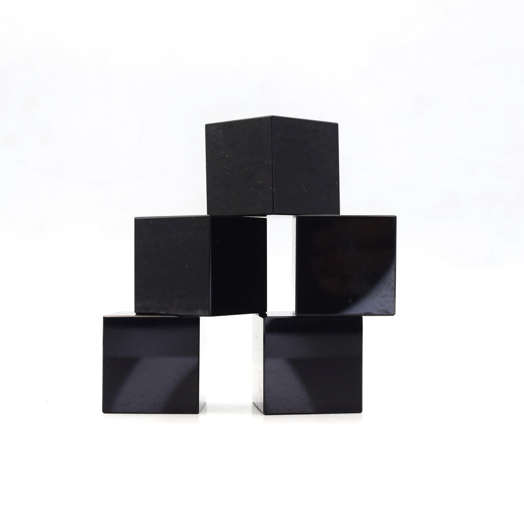 Black Obsidian Cubes
