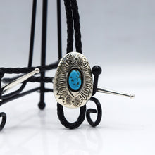 Load image into Gallery viewer, Navajo Turquoise Bolo Tie
