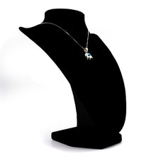Load image into Gallery viewer, Zuni Bear turquoise Necklace in Sterling Silver
