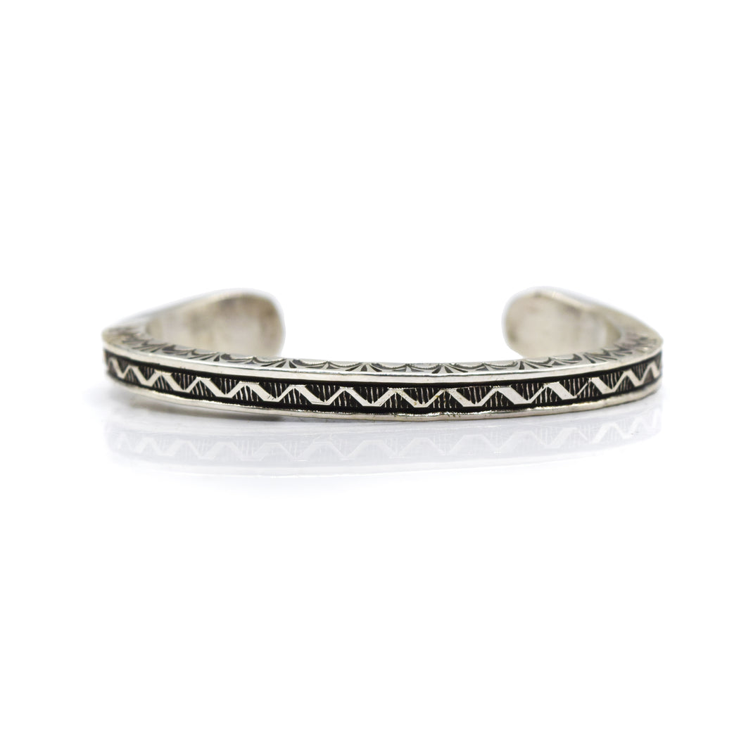 Navajo Solid Sterling Silver Bracelet