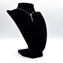 Load image into Gallery viewer, Zuni Channeled Inlay Necklace – Lapis Lazuli in Sterling Silver
