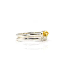Load image into Gallery viewer, Citrine and Topaz Ring 925 Silver
