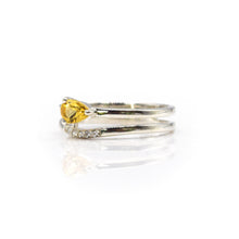 Load image into Gallery viewer, Citrine and Topaz Ring 925 Silver
