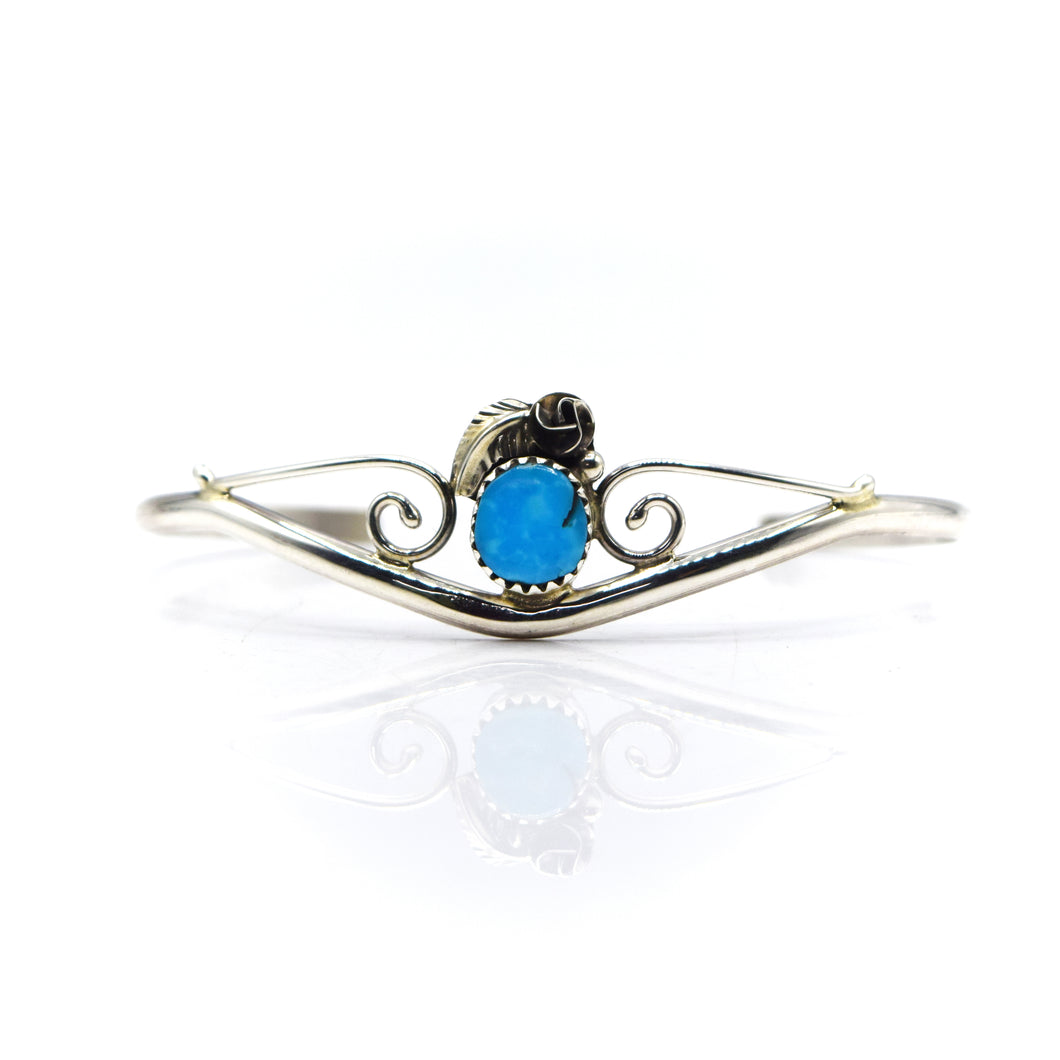 Navajo turquoise Overlay Sterling Silver bracelet