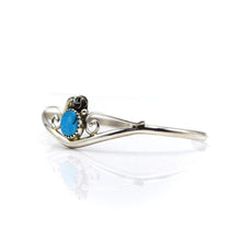 Load image into Gallery viewer, Navajo turquoise Overlay Sterling Silver bracelet
