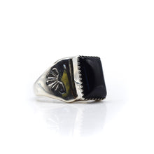 Load image into Gallery viewer, Navajo Black Onix Ring in Sterling Silver
