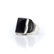 Load image into Gallery viewer, Navajo Black Onyx Ring in Sterling Silver

