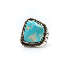Load image into Gallery viewer, Navajo Silver and Turquoise Ring
