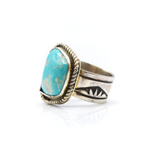 Load image into Gallery viewer, Navajo Silver and Turquoise Ring
