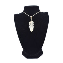 Load image into Gallery viewer, Navajo Feather Pendant – Solid Sterling Silver with Hammer Work
