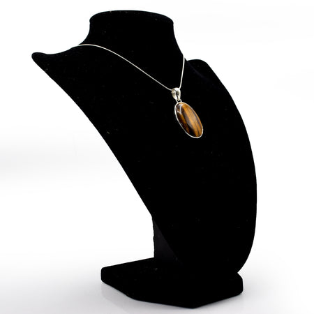 Tigers Eye Pendant 925 Silver
