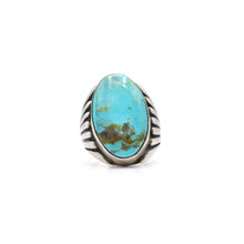 Load image into Gallery viewer, Navajo Turquoise Ring in Sterling Silver
